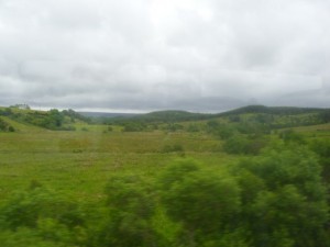 Landschaft Irland, Bild aus dem Zug